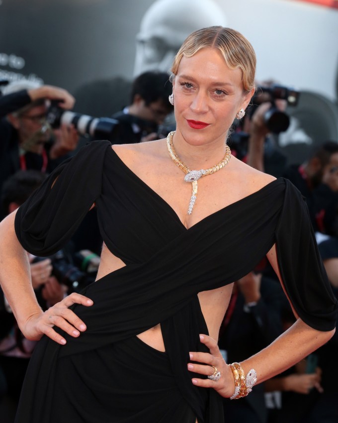 Chloë Sevigny Wore Bulgari Serpenti Jewelry to the 2022 Venice Film Festival
