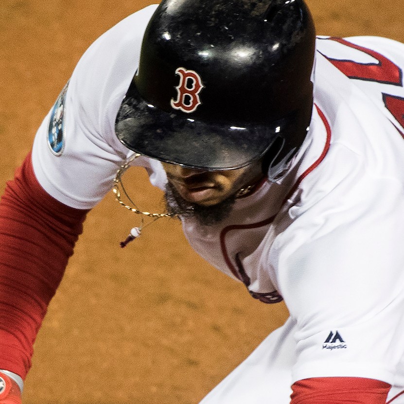 Mookie Betts Wears Sentimental Charms