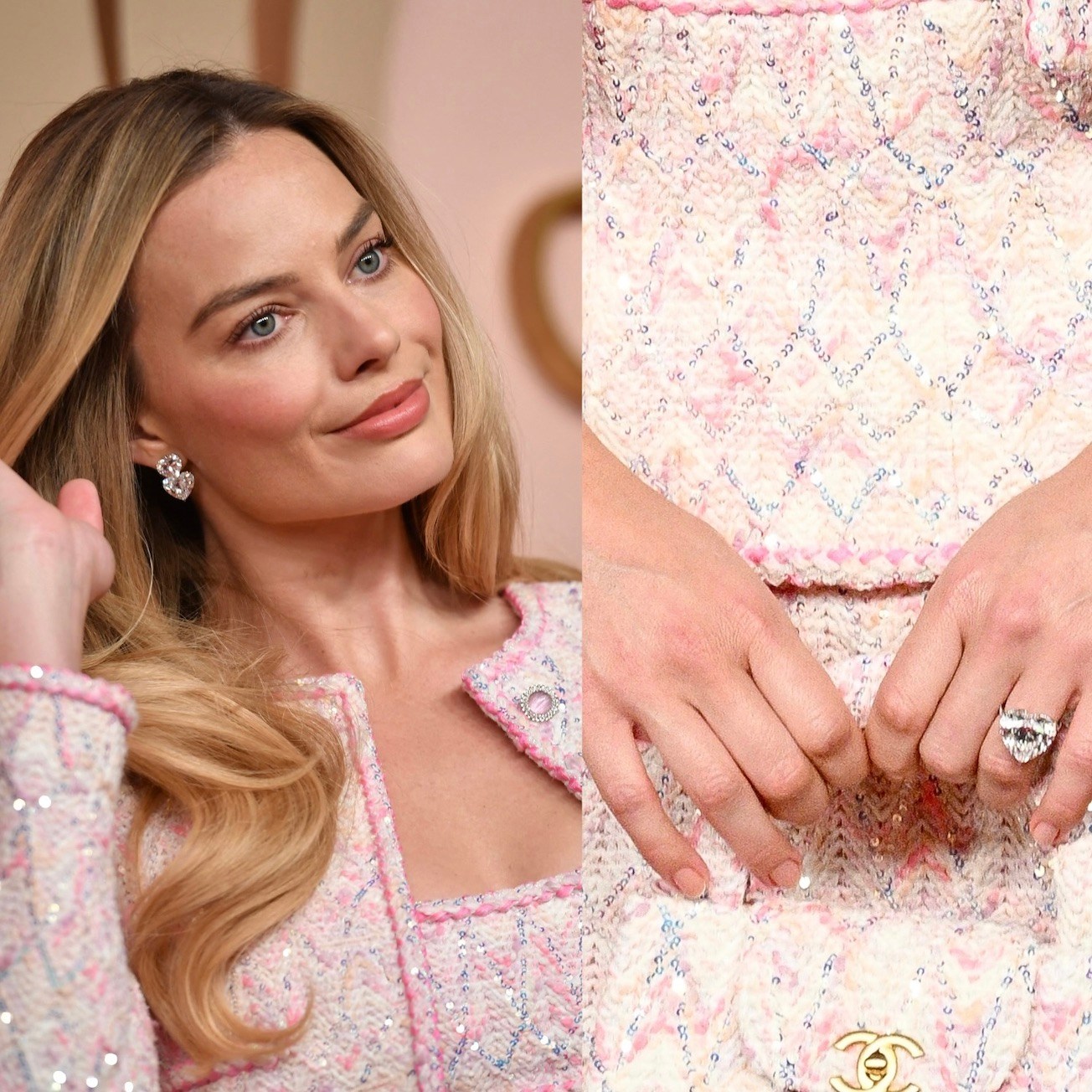Margot Robbie Wore Lorraine Schwartz Jewelry to the 2024 Oscar Nominees Luncheon