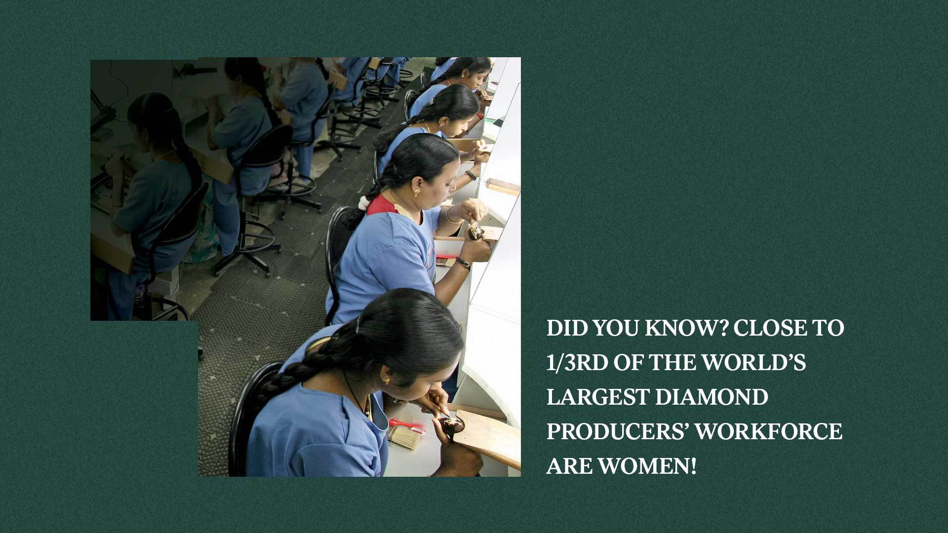 Natural diamonds helping women empowerment
