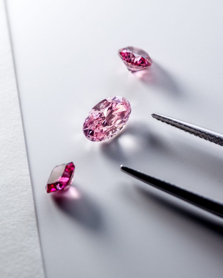 Tiffany & Co. acquired a final bespoke curation of rare pink diamonds from Australia's now-closed Argyle Diamond Mine in 2023. (Courtesy of Tiffany & Co.)