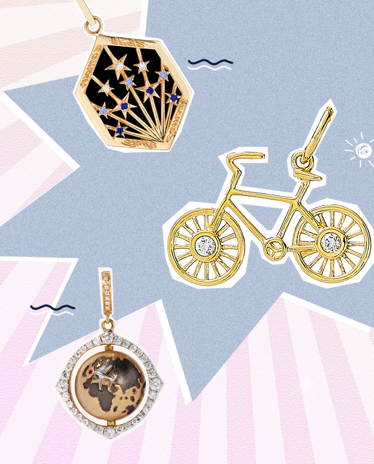 Charm Jewellery: Dazzling Diamond Motifs.