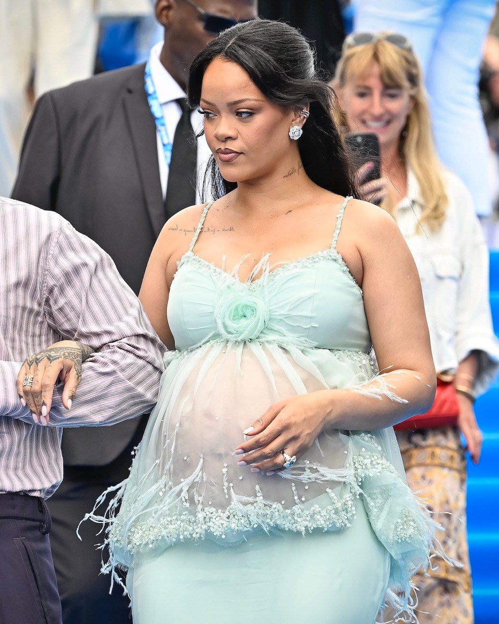 Rihanna Wore MARLI New York diamond Jewels to the 2025 Smurfs Premiere