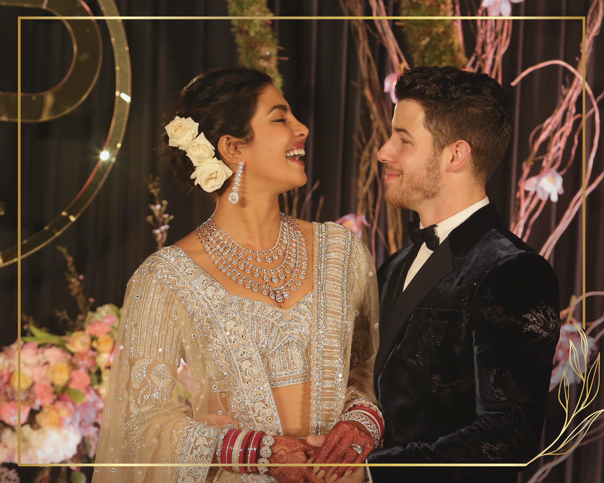 Priyanka Chopra with a with a 5 carat Cushion cut natural Diamond