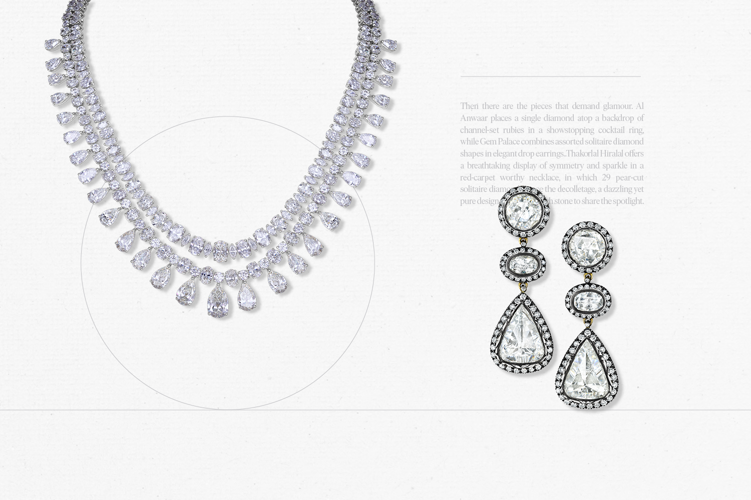Natural Diamond Solitaire necklace and earrings