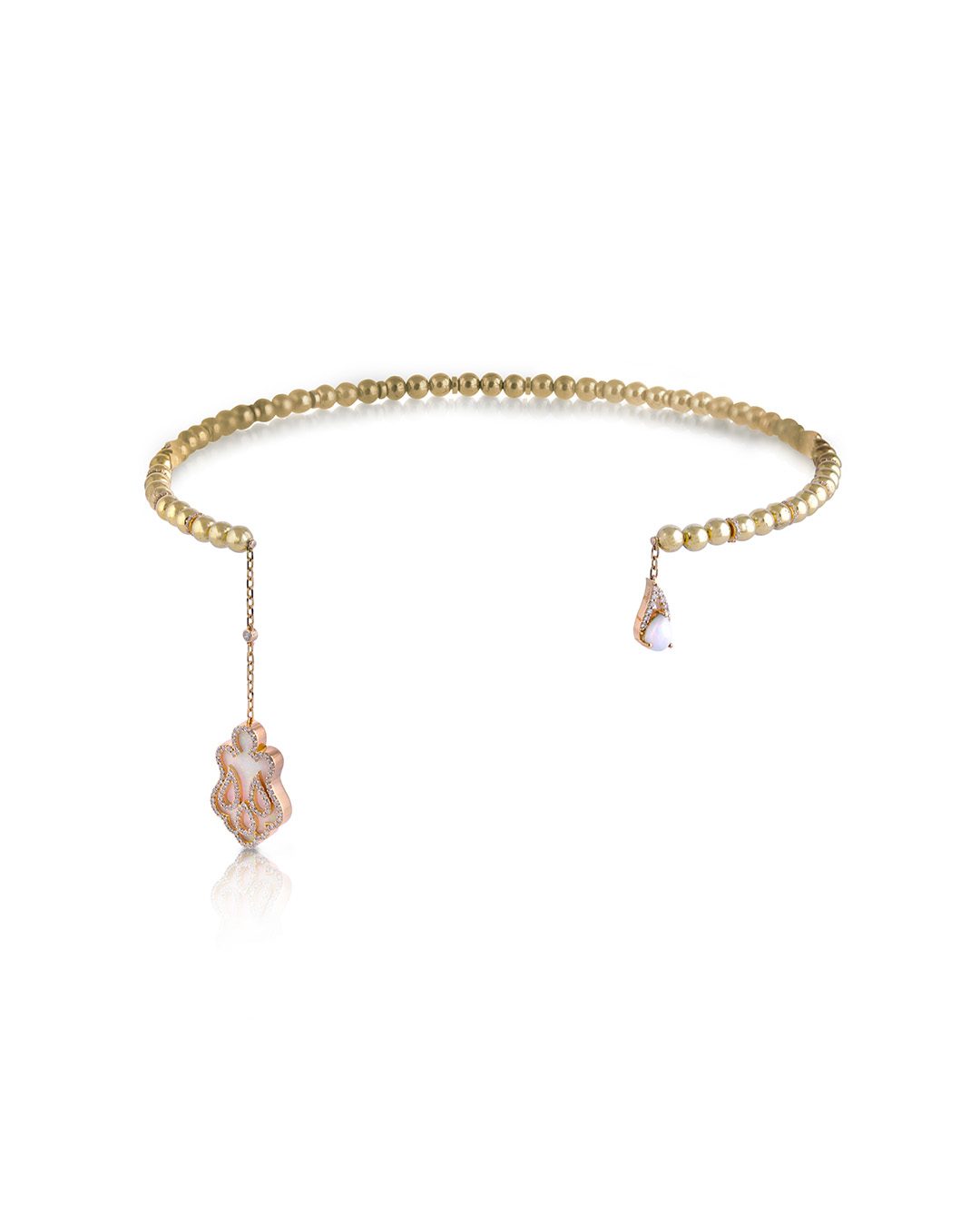 pearl diamond necklace