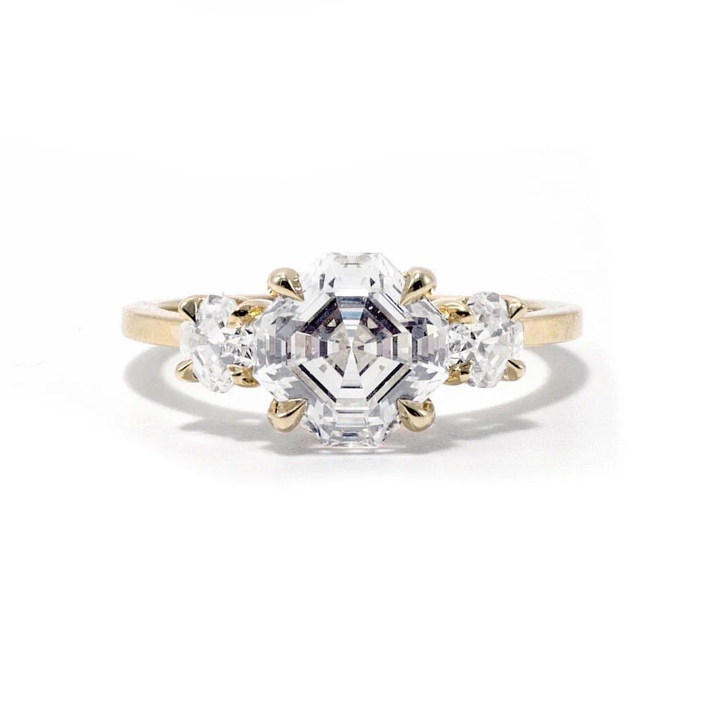 Asscher cut ring