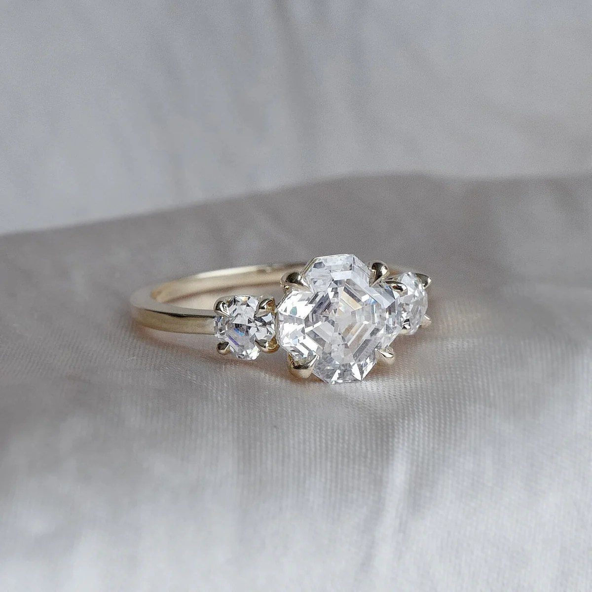 Asscher cut ring
