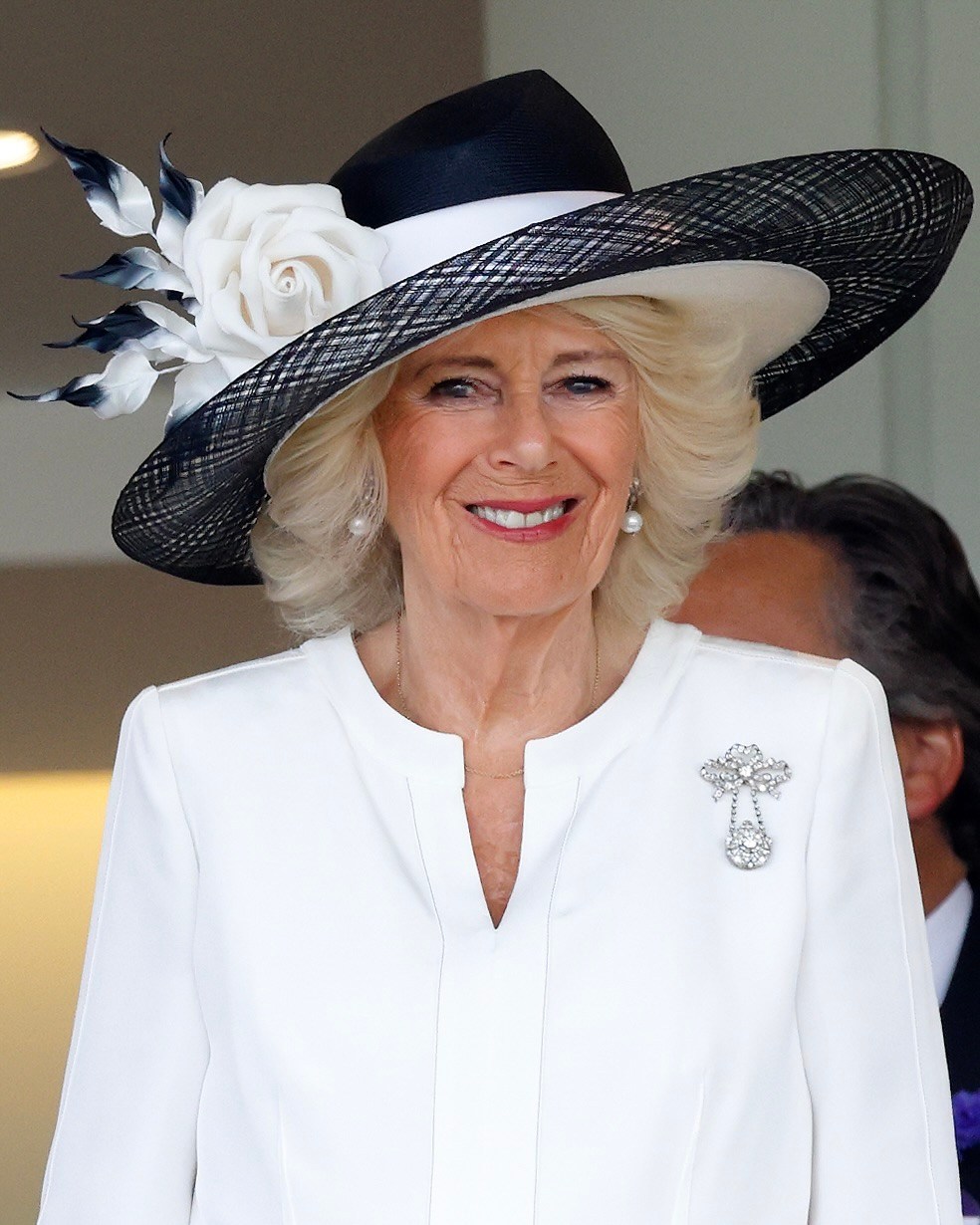 Queen Camilla attended the 2025 Royal Ascot, wearing a priceless natural diamond royal heirloom that hadn’t been seen in a century – the Rothschild Diamond Watch Brooch.