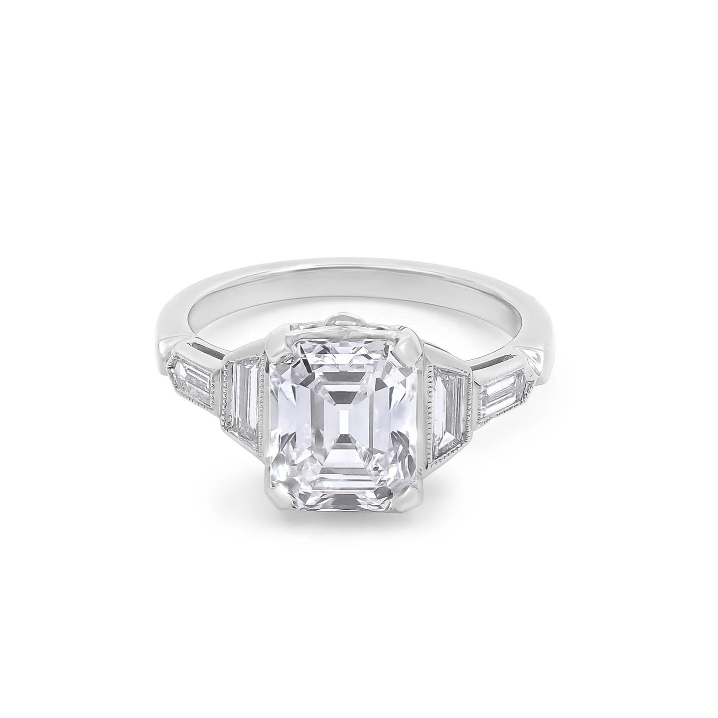 Beladora Asscher cut ring