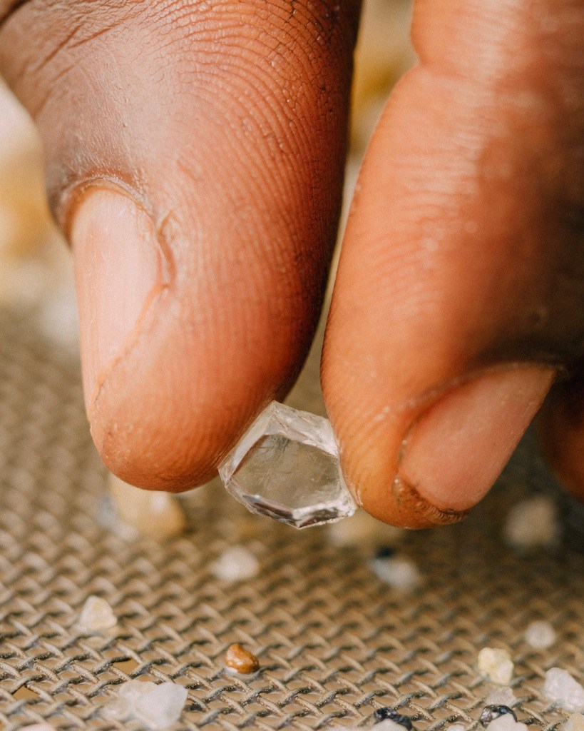 A diamond discovered by a GemFair miner in Sierra Leone