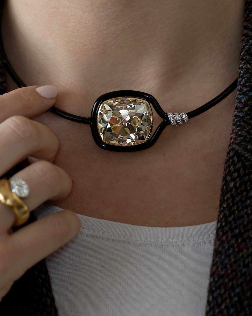 Belperron Toggle Torque Necklace