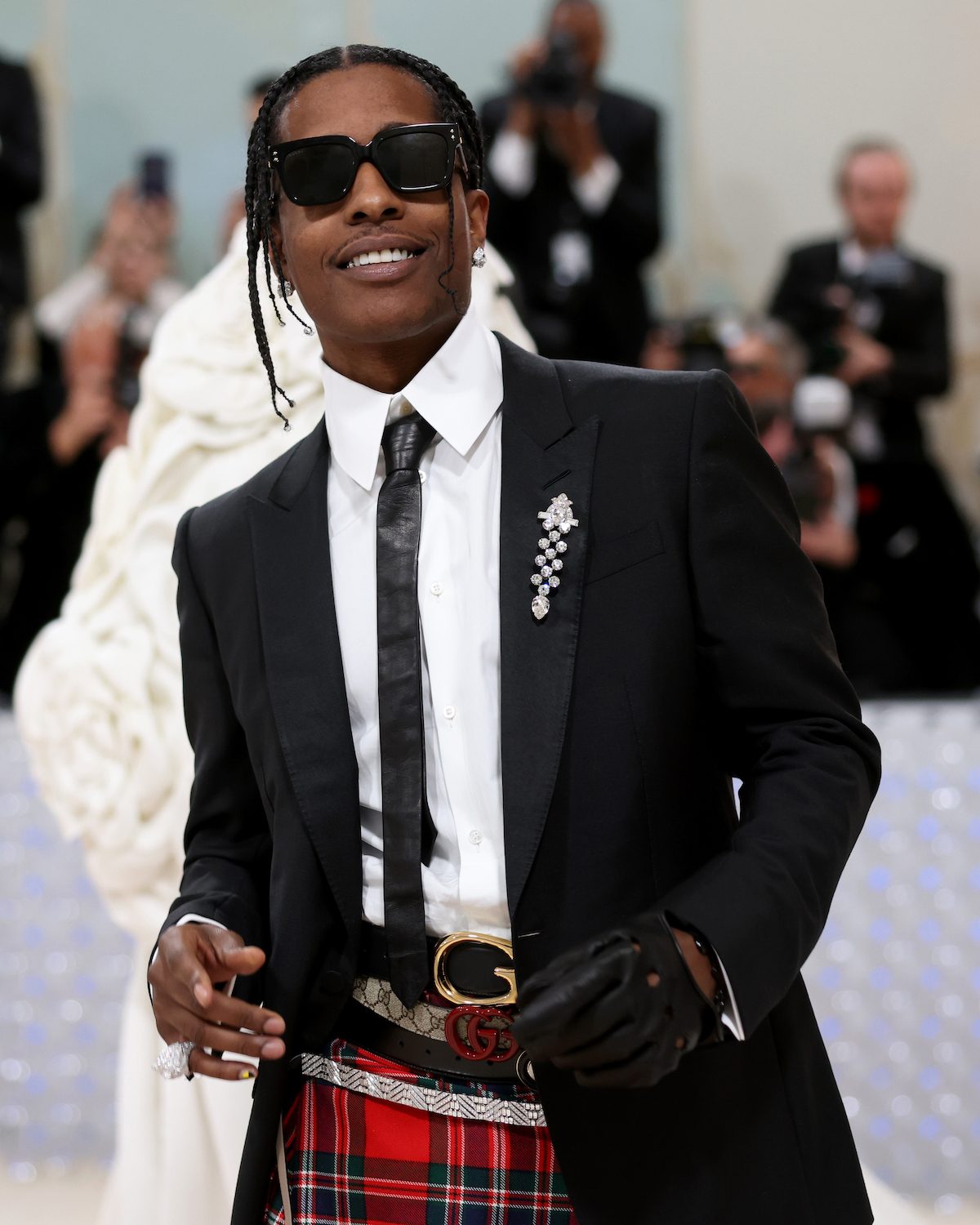 ASAP Rocky wearing Natural diamonds