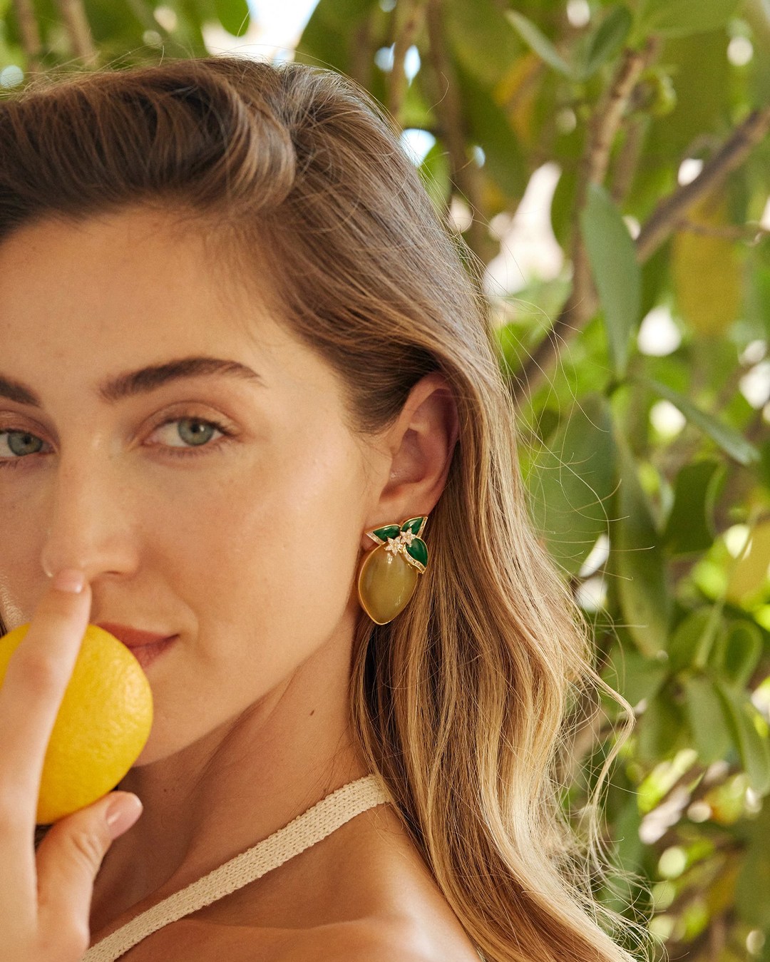 Fruit Jewelry Sorellina Diamond Limoncello Earrings