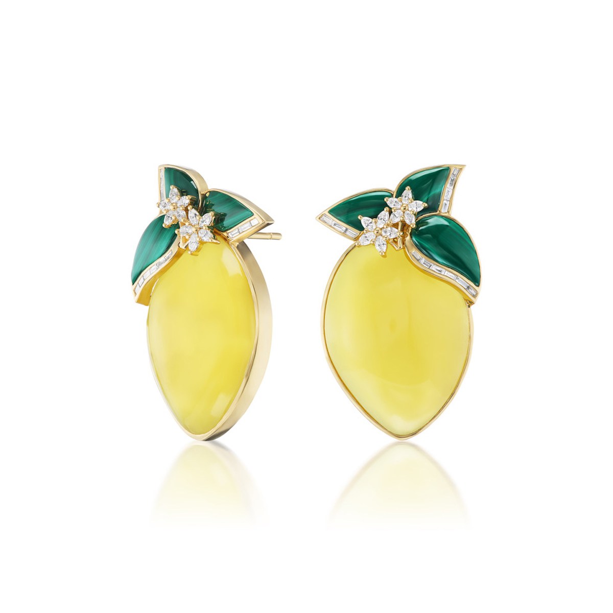 Fruit Jewelry Sorellina Diamond Limoncello Earrings
