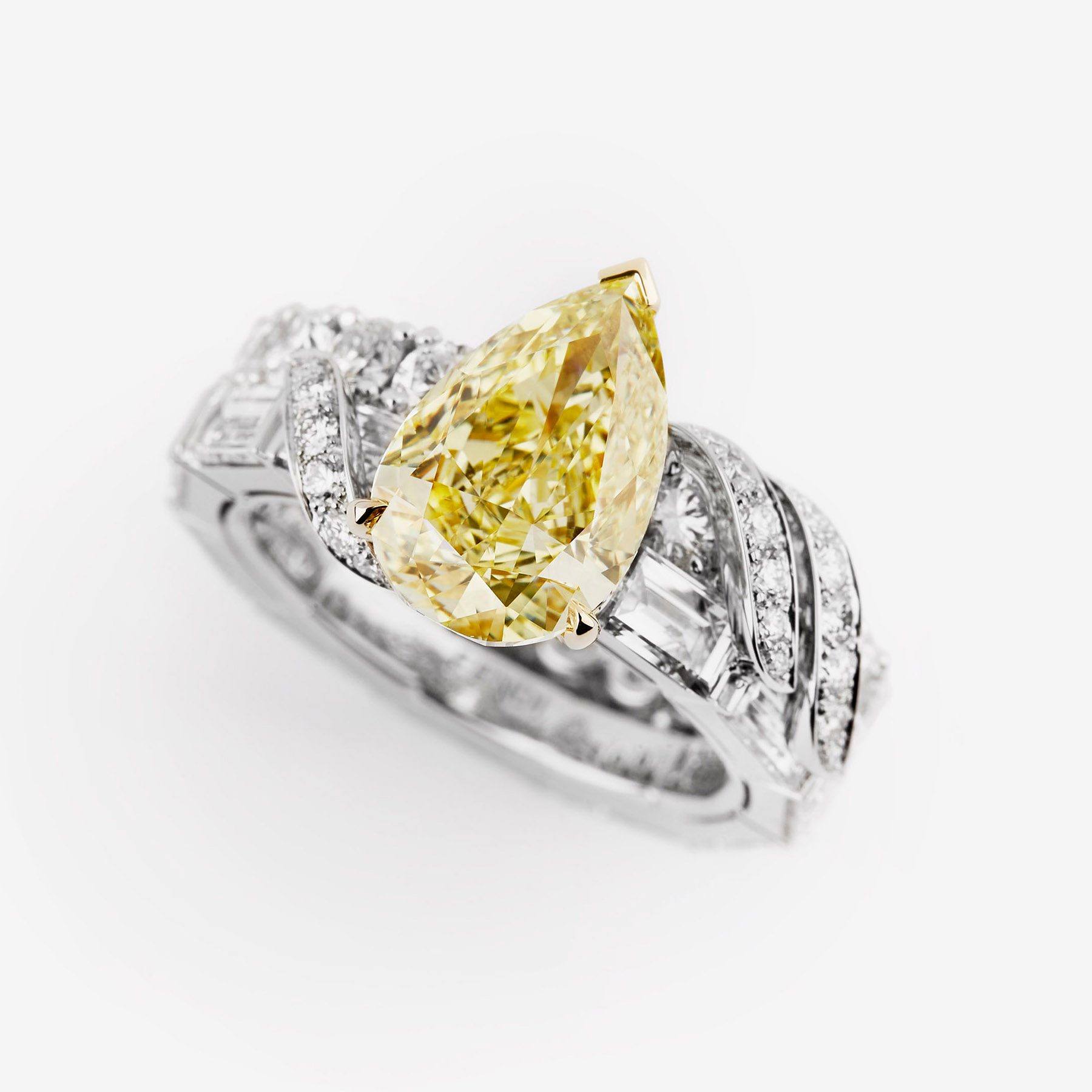 Platinum and Yellow Gold Ring Set