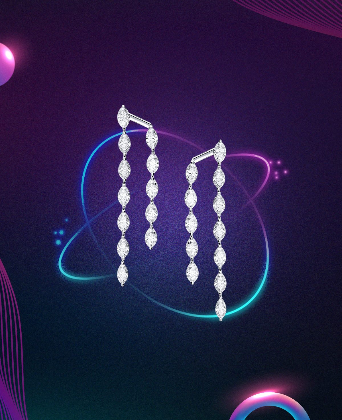 Diamond earrings from Araya Fine Jewellery