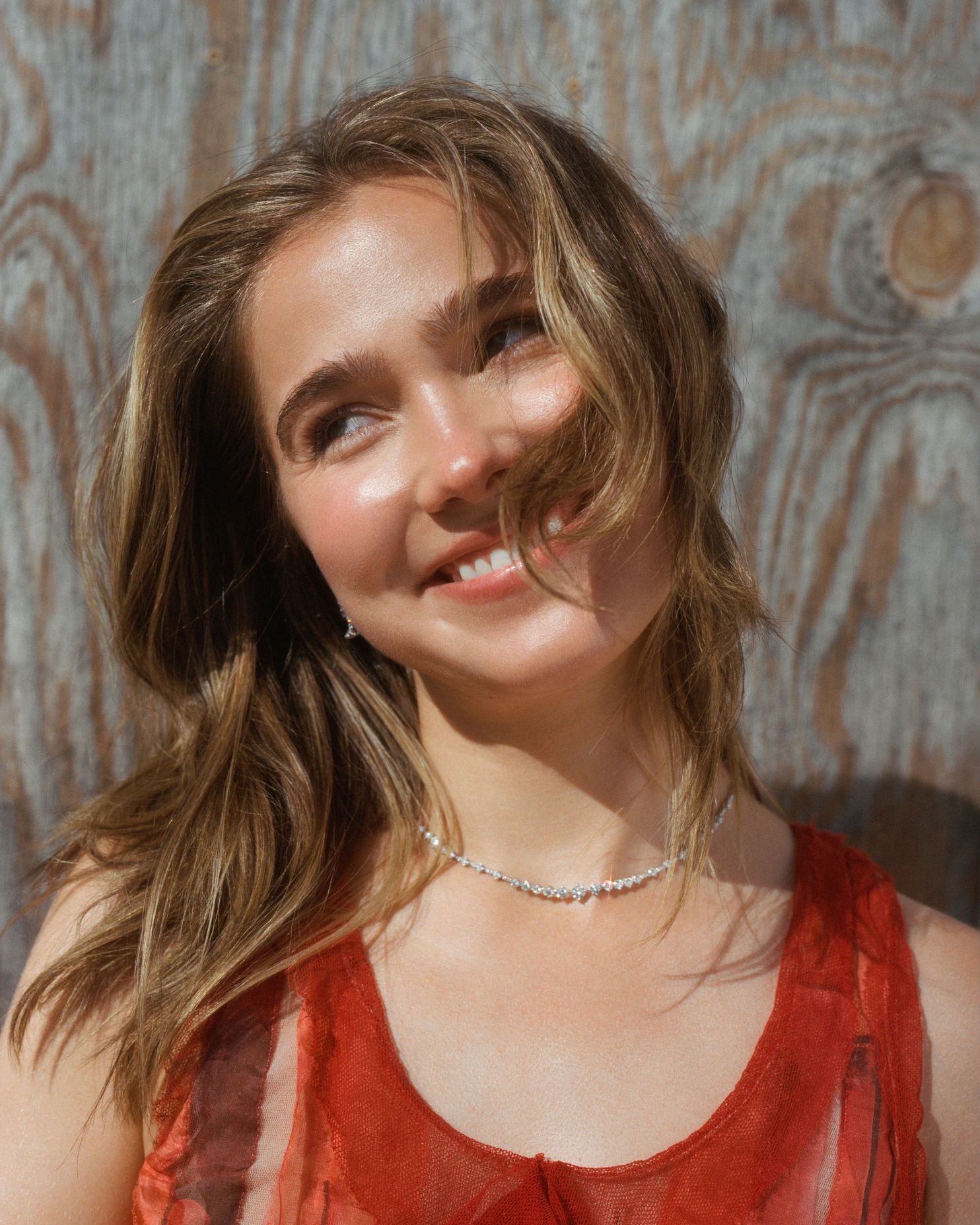 Actress Haley Lu Richardson, from The White Lotus and Ponies, wearing natural diamonds