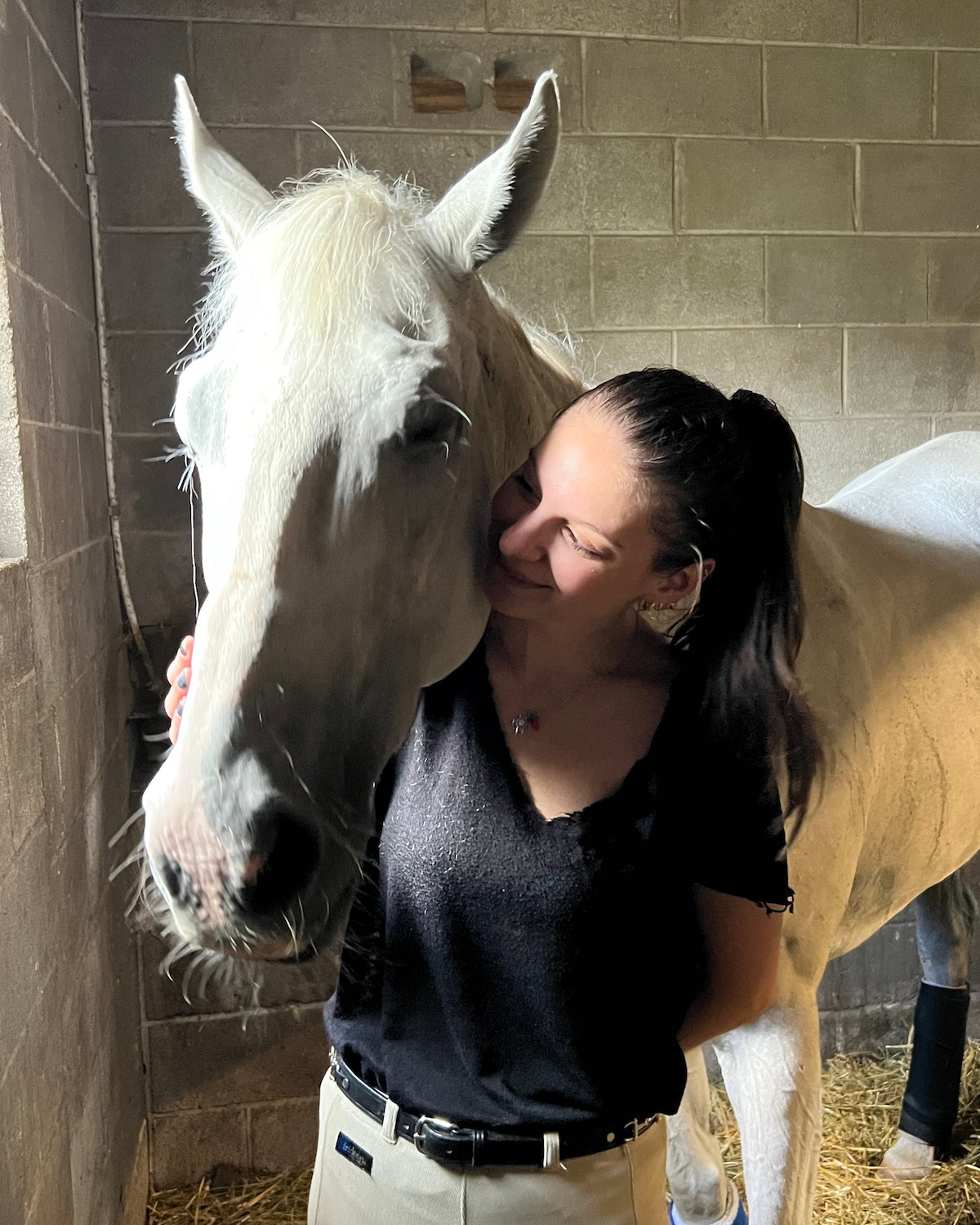 The author and a horse named Princess. (Courtesy of Anna McFillin)