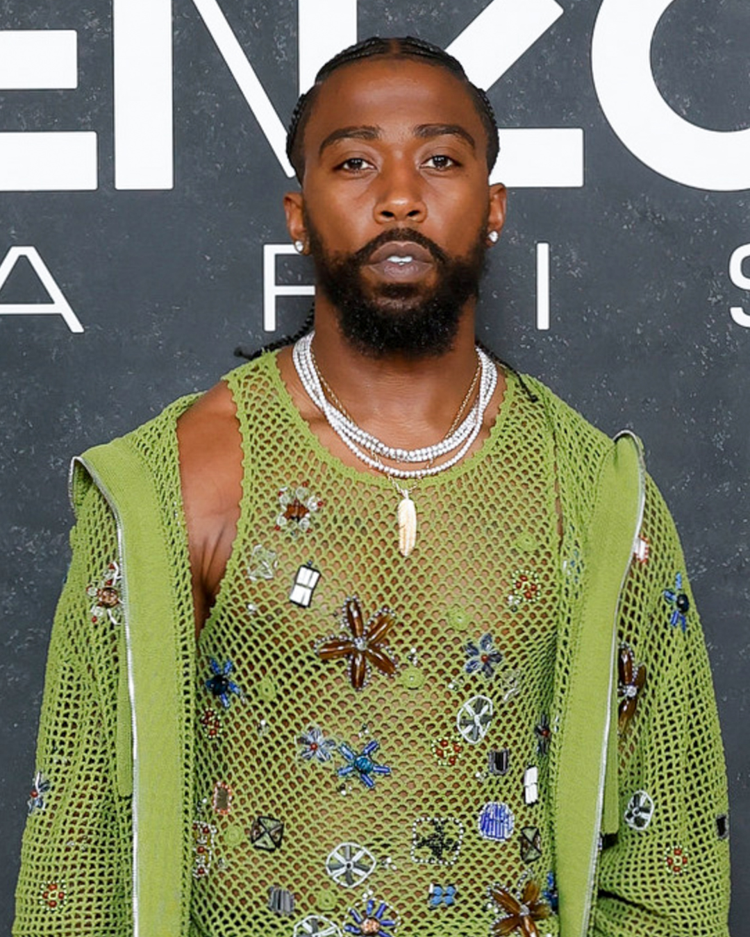 Tyrod Taylor at the Kenzo fashion show during Paris Fashion Week Menswear Fall 2025 on January 24, 2025 in Paris, France. (Getty Images)