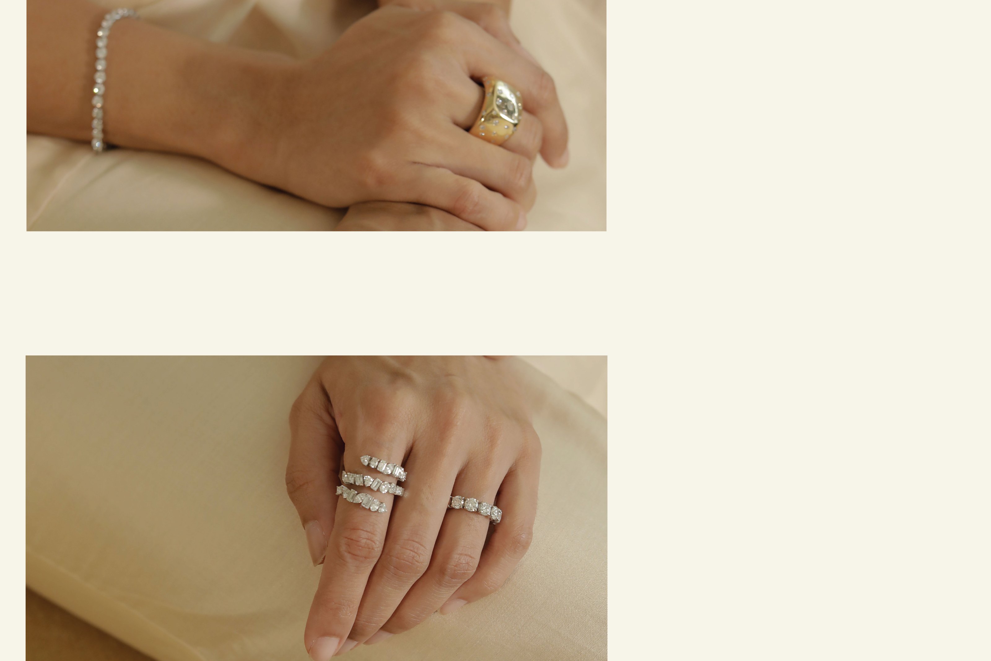Natural diamond rings