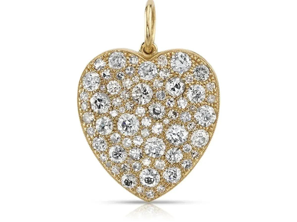 Old Diamonds: Single Stone Cobblestone Heart