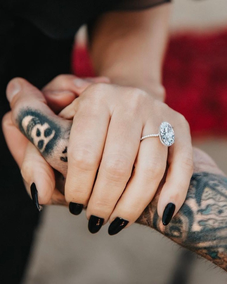 Kourtney Kardashian - Best Celebrity Natural Diamond Engagement Rings of All Time