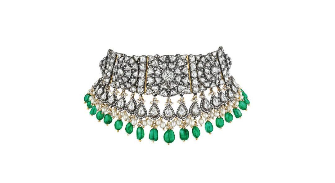 Coloured stone Choker necklace