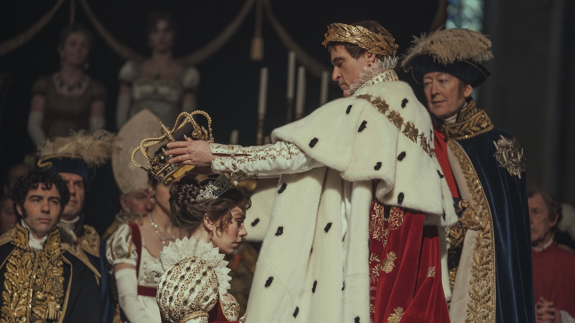 Vanessa Kirby and Joaquin Phoenix in "Napoleon," premiering in theatres around the world on 22 November 2023