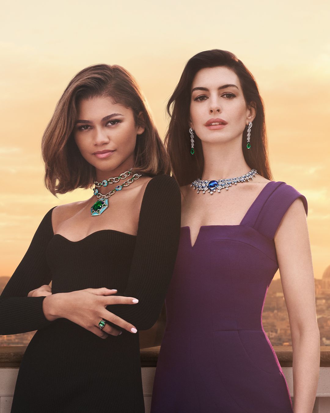 Best Celebrity Natural Diamond Looks of 2023 Anne Hathaway Zendaya Bulgari Campaign