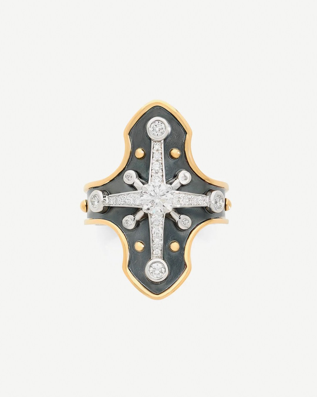 Mob Wife Aesthetic Natural Diamond Ring