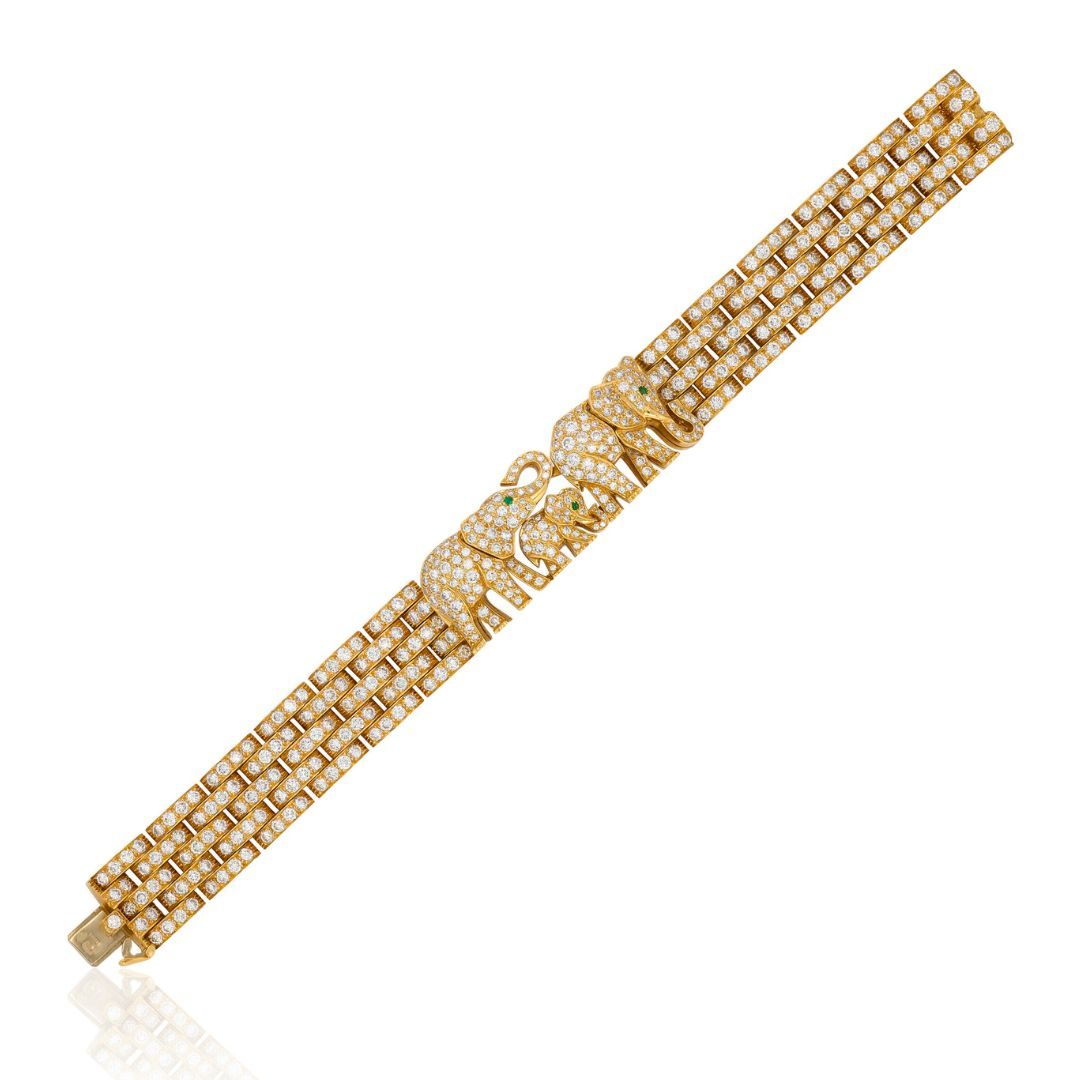 Elton John's Diamond Elephant Bracelet by Cartier