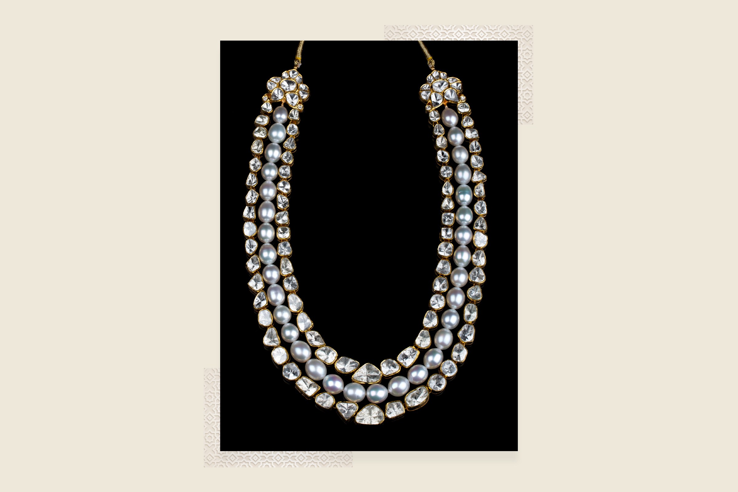 Archana Parasrampuria's spectacular polki and pearl necklace