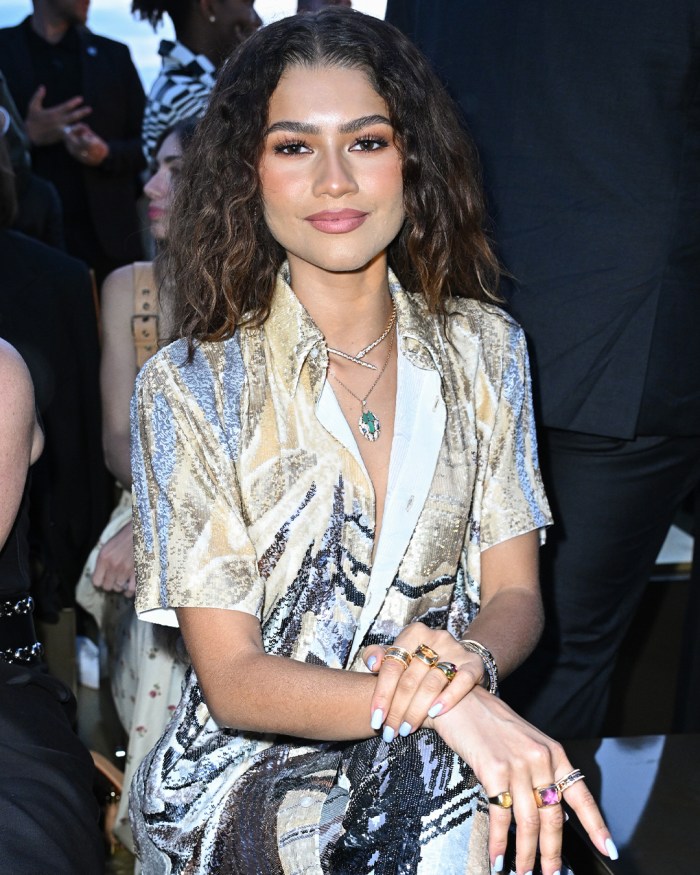 Zendaya Wore Bulgari Jewelry to the 2023 Louis Vuitton Men’s Show in Paris