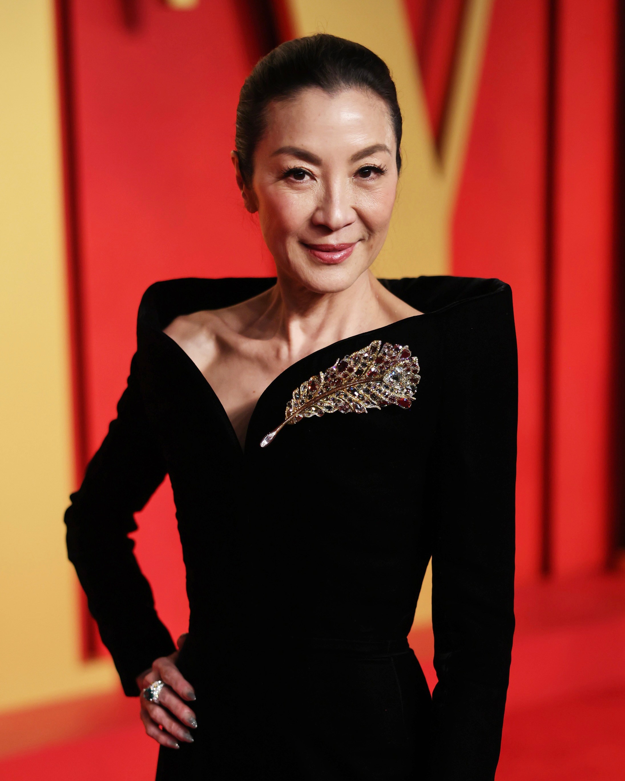 Michelle Yeoh attends the 2024 Vanity Fair Oscar Party on March 10, 2024 in Beverly Hills, California.