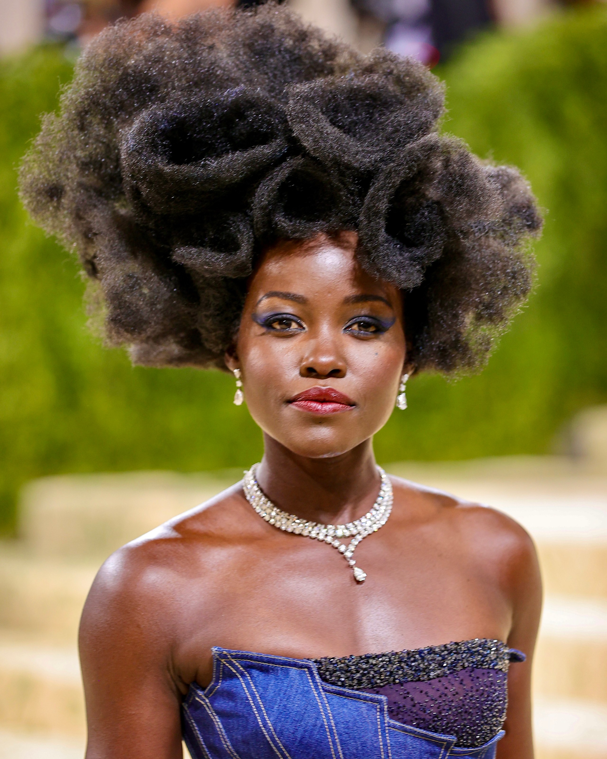 Lupita Nyong’o attends The 2021 Met Gala Celebrating In America: A Lexicon Of Fashion at the Metropolitan Museum of Art on September 13, 2021. (Getty Images)