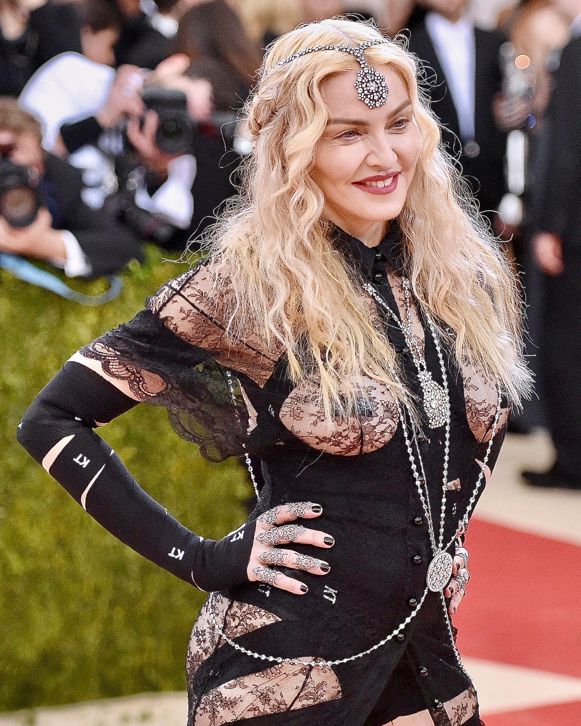 Madonna attend the "Manus x Machina: Fashion In An Age Of Technology" Costume Institute Gala at the Metropolitan Museum of Art on May 2, 2016. (Getty Images)