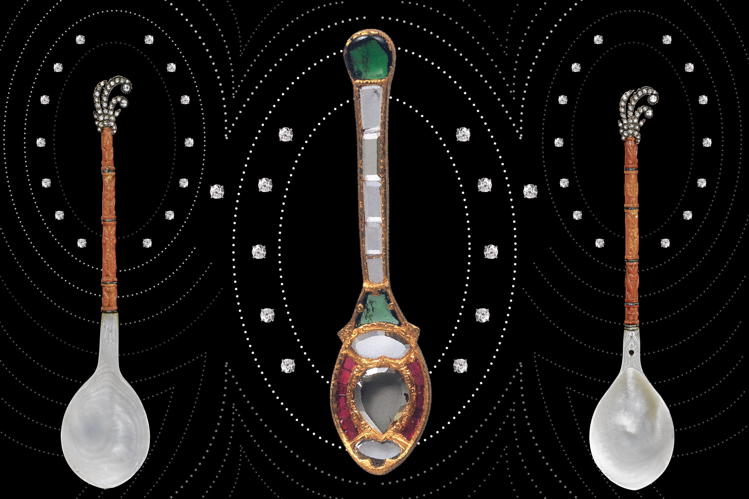 Diamond-encrusted spoons