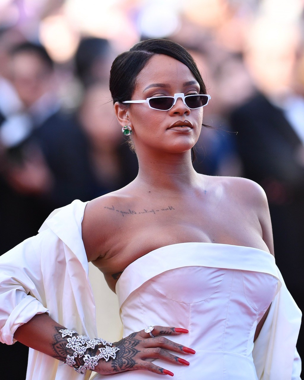 Rihanna Wore Chopard Diamond Jewelry to the 2017 Cannes Film Festival