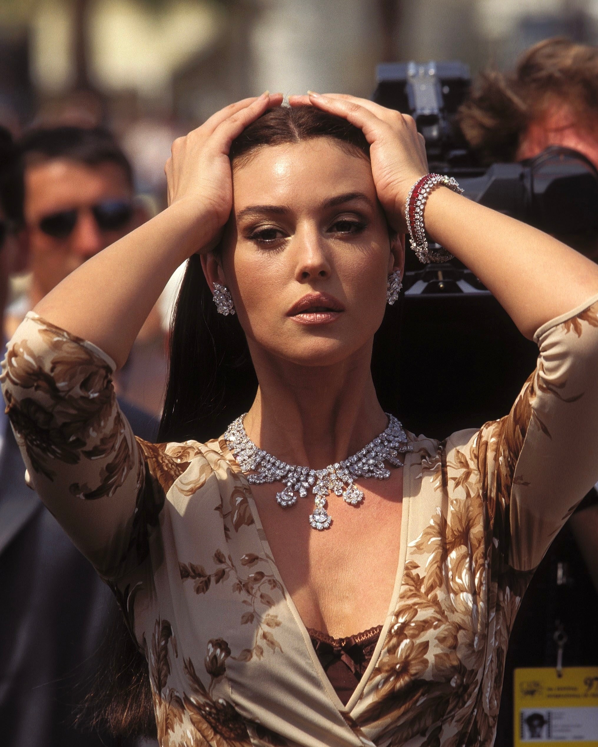 Monica Bellucci Wore Huge Diamond Jewelry at the 1997 Cannes Film Festival