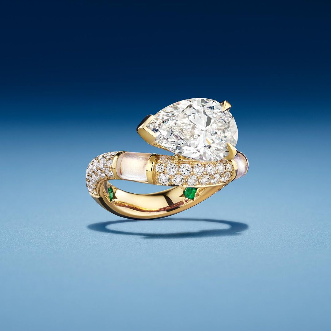 floating diamond ring