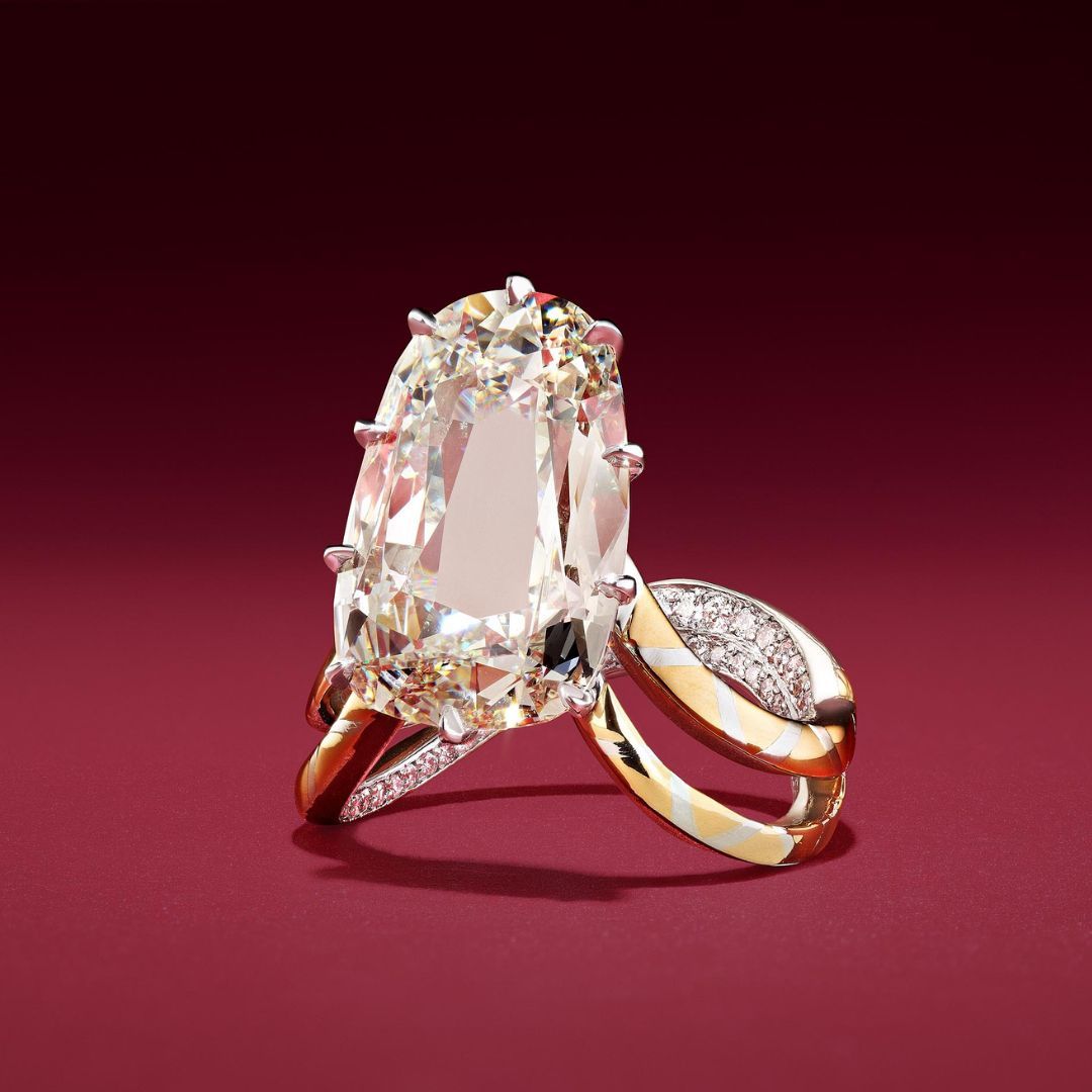 floating diamond ring