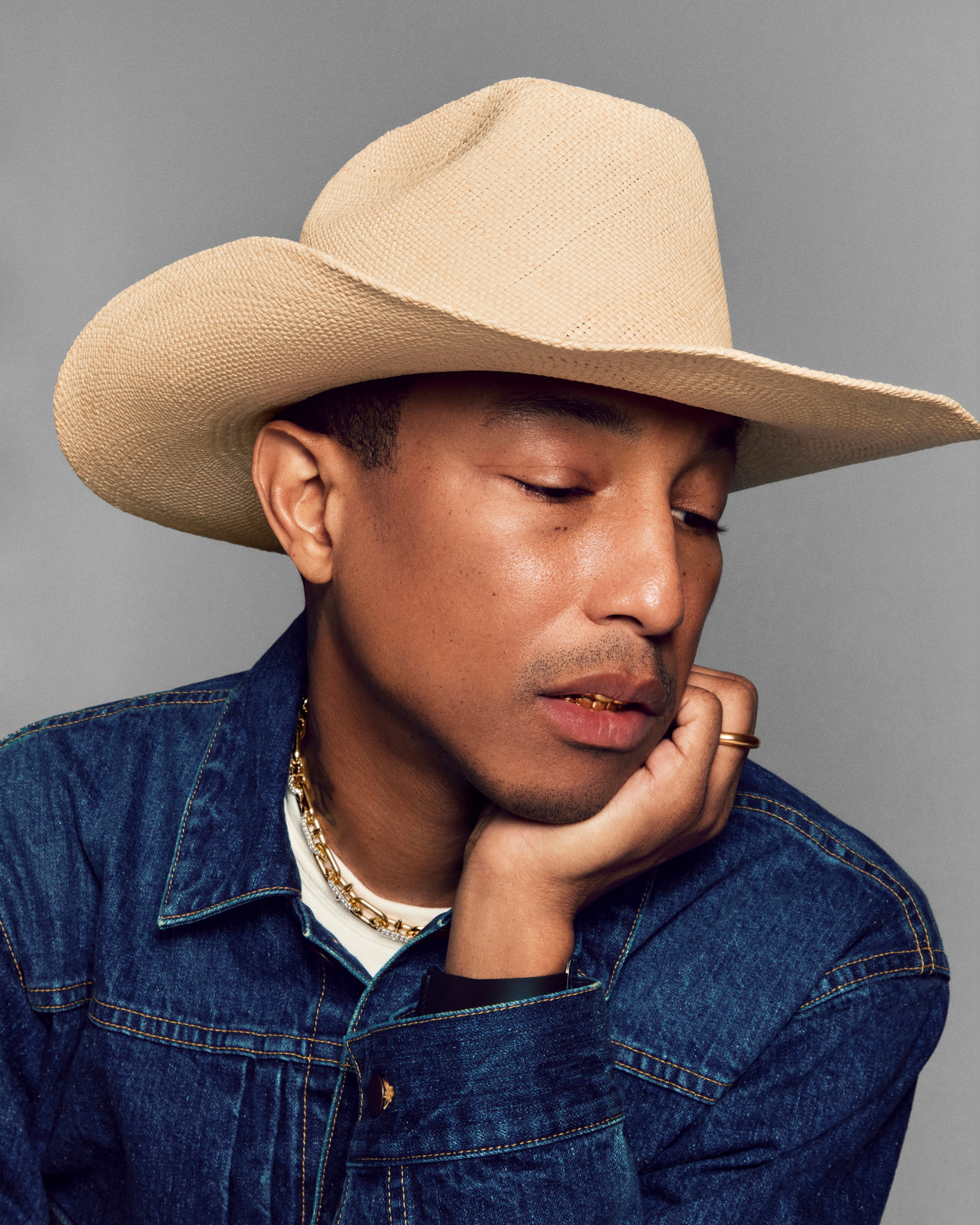Pharrell Williams in western jewelry