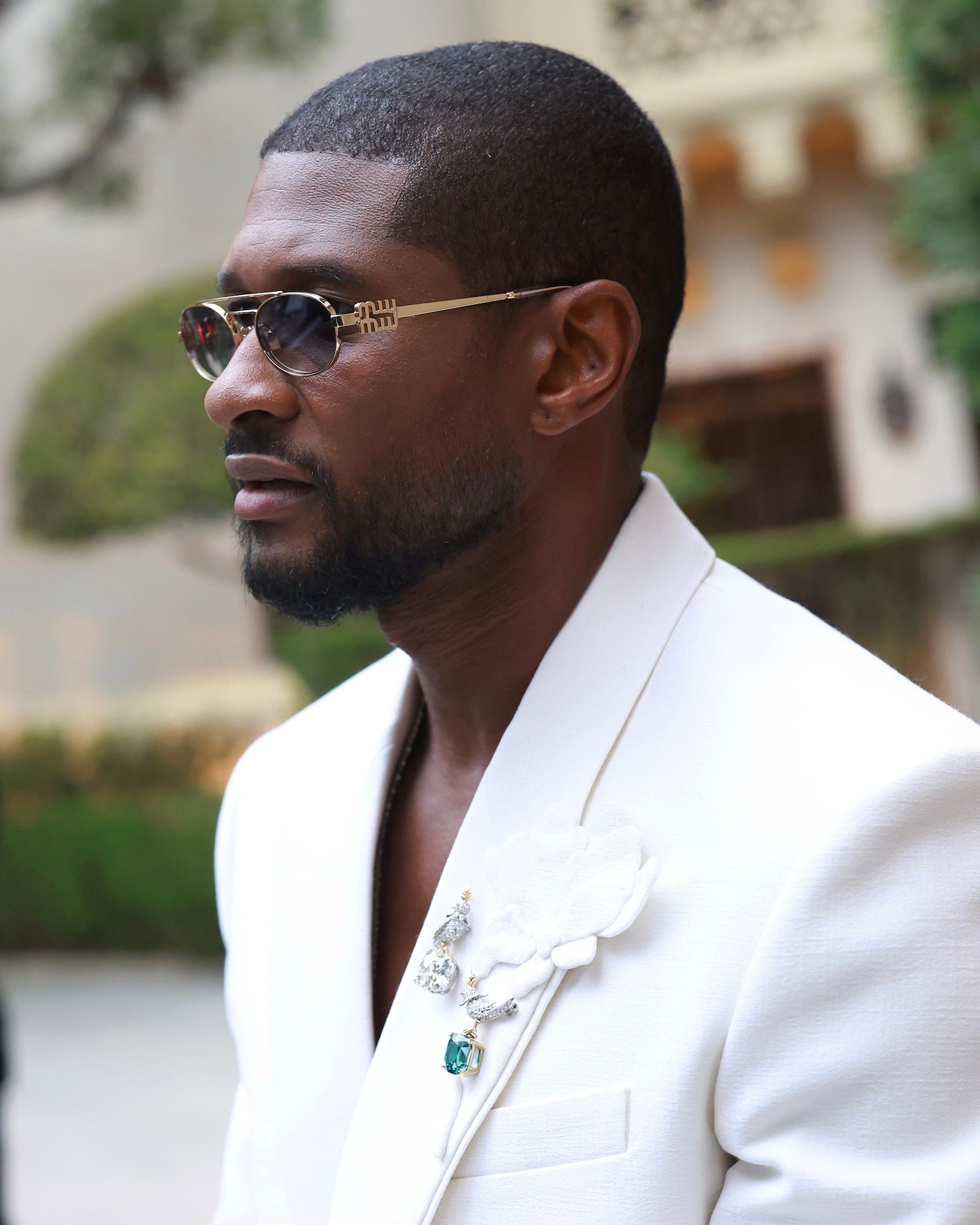 Usher attends the Tiffany & Co. Celebration of the launch of Blue Book 2024: Tiffany Céleste at The Beverly Estate on April 25, 2024. (Getty Images)