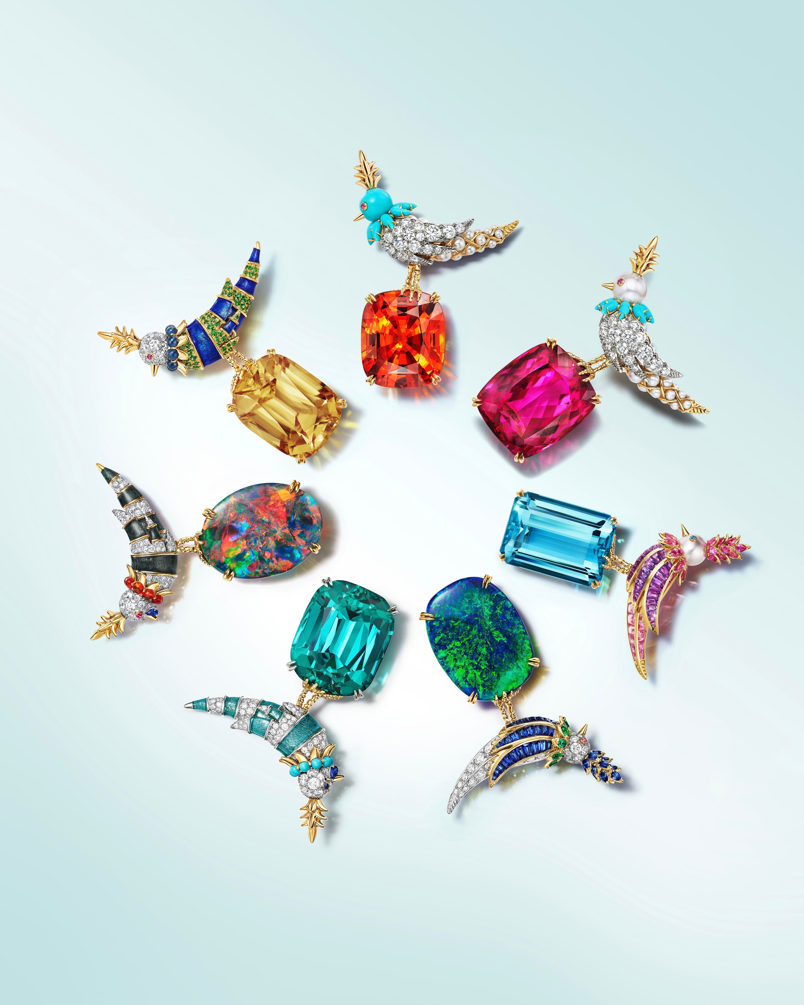 Tiffany & Co. Bird on a Rock brooches