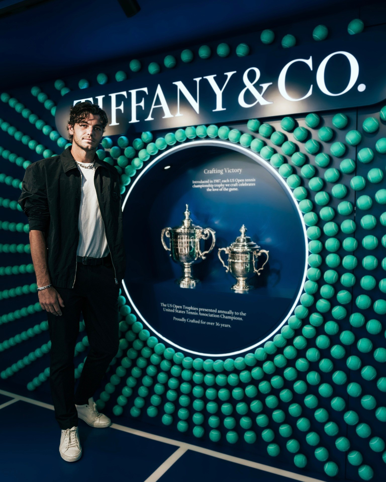 Taylor Fritz attends the Tiffany & Co. 2024 US Open Pop-up