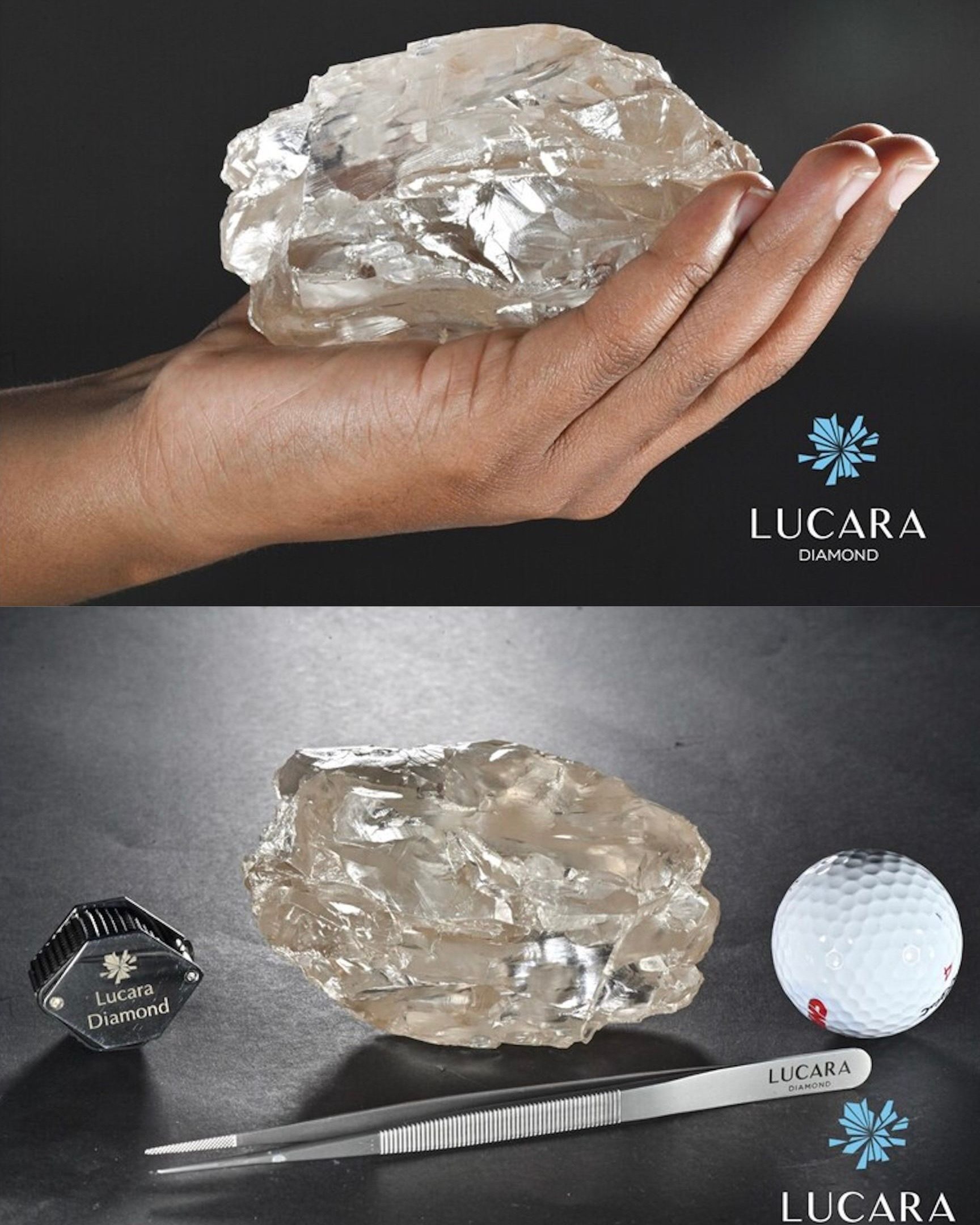 Rough diamond from a record-breaking discovery