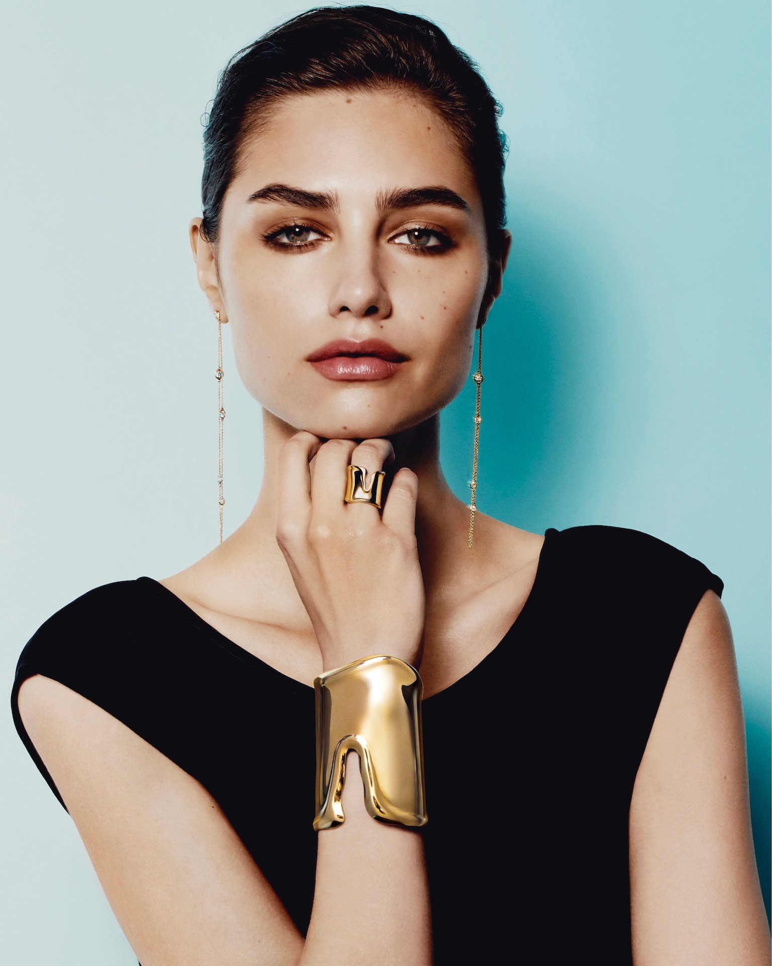 Tiffany & Co. by Elsa Peretti Diamonds by the Yard Earrings and Bone Cuff (Courtesy of Tiffany & Co.)