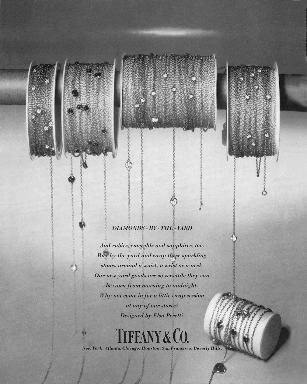 Elsa Peretti Vintage Diamonds by the Yard Advertisement (Courtesy of Tiffany & Co.)