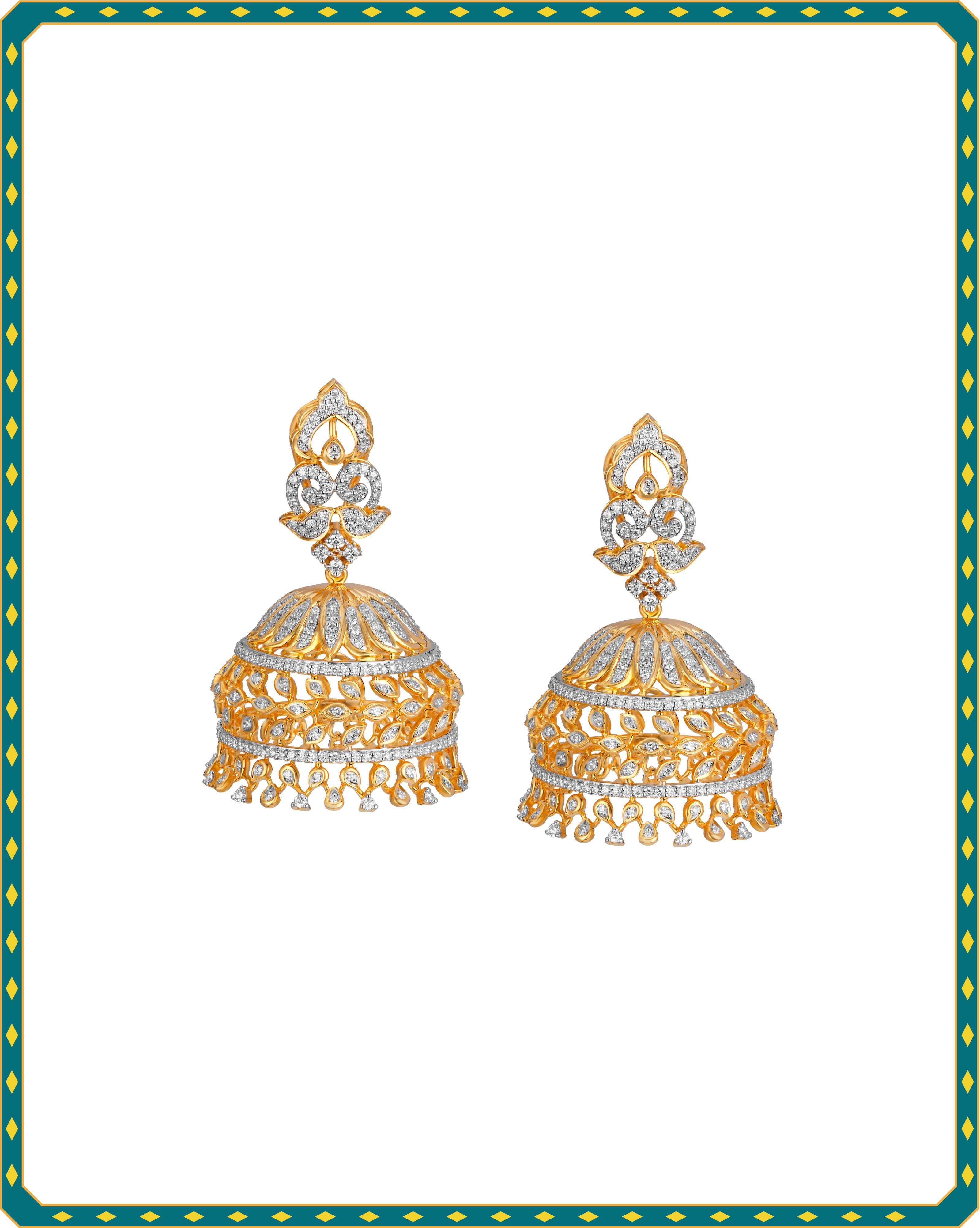 Traditional Jhumkas by Tanishq, the perfect Diwali adornment